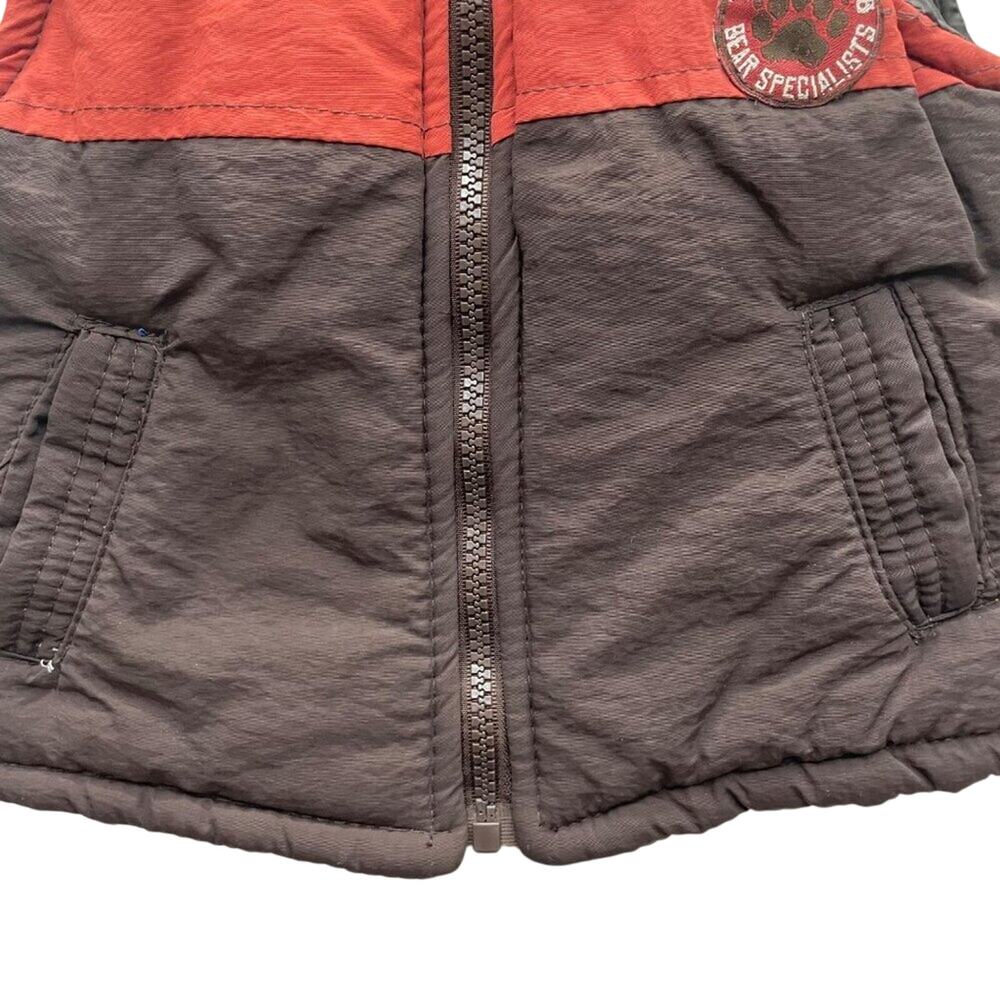 Nannette Boyz Wear Brown Insulated Bear Mtn. Vest 18 Months - Picture 3 of 7